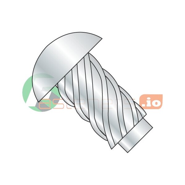 Newport Fasteners Self-Drilling Screw, #4 x 5/16 in, Zinc Plated Steel Domed Head Hammer Drive Drive, 10000 PK 235849 - main